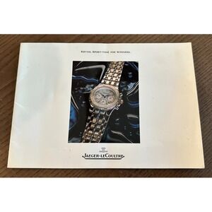 Vtg 1990s Jaeger Le-Coultre Kyros Watch Advertising Booklet Pamphlet Collectible